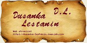 Dušanka Leštanin vizit kartica